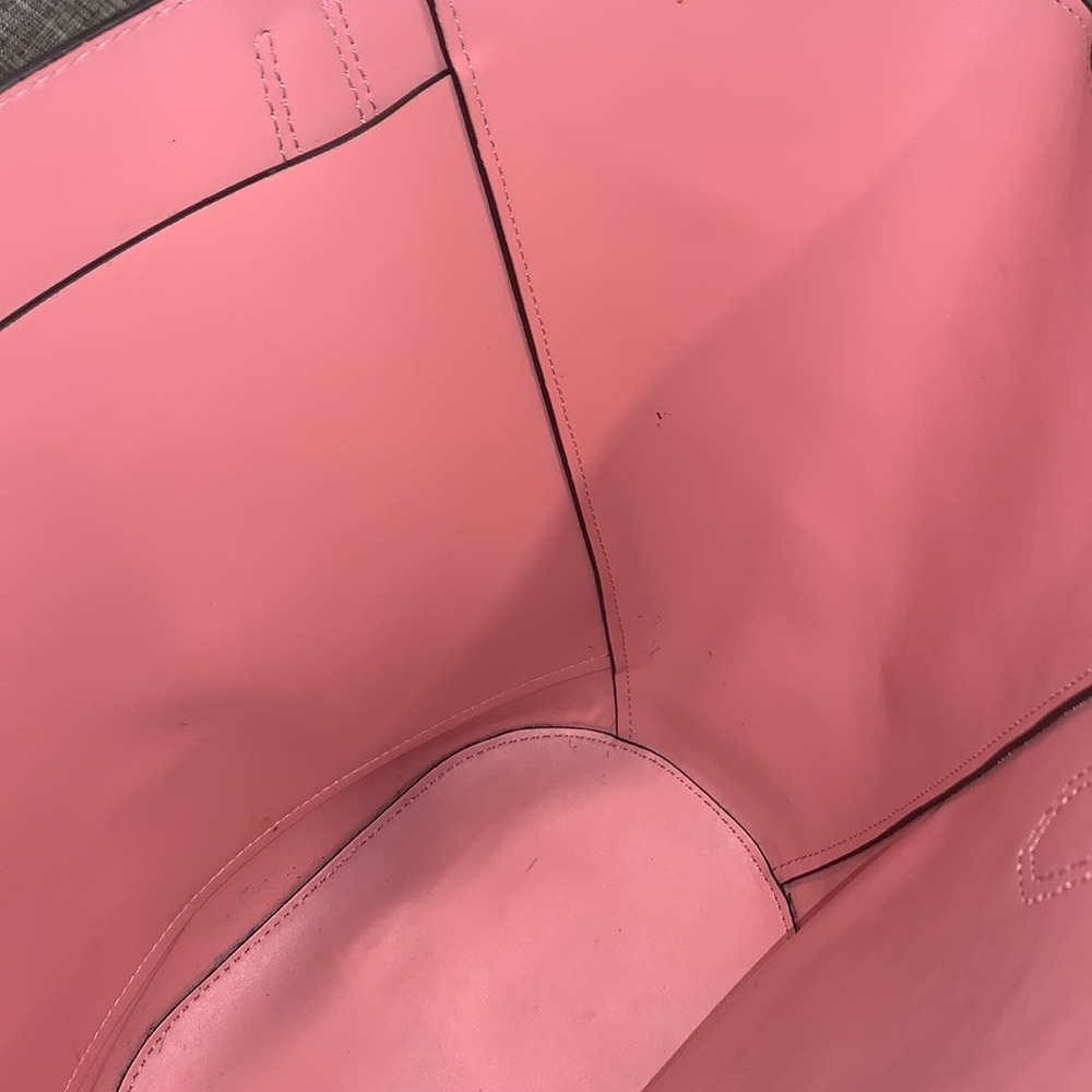 Michael Kors Bag Portia Pink Suede Leather Tote - Picture 11 of 17